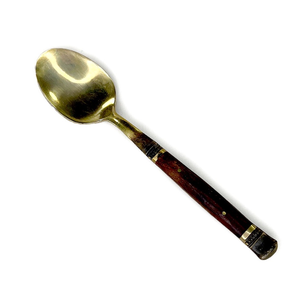 Pottery Barn Vintage Bronze & Rosewood Flatware - Service for 8 - Picture 5 of 6